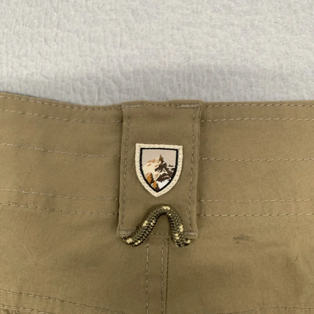 KUHL Silencr Shorts Mens 38 12" Inseam Khaki Tan Tech Hiking Hiking Golf Stretch - Picture 3 of 10